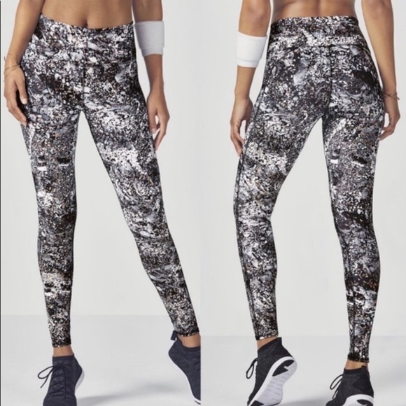 Fabletics Pants - Fabletics Lisette High Rise Metallic Leggings, S